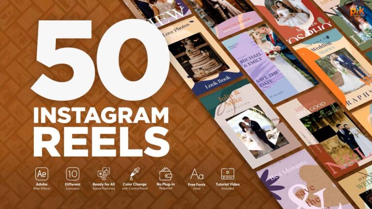 Marriage Instagram Reels After Effects Template