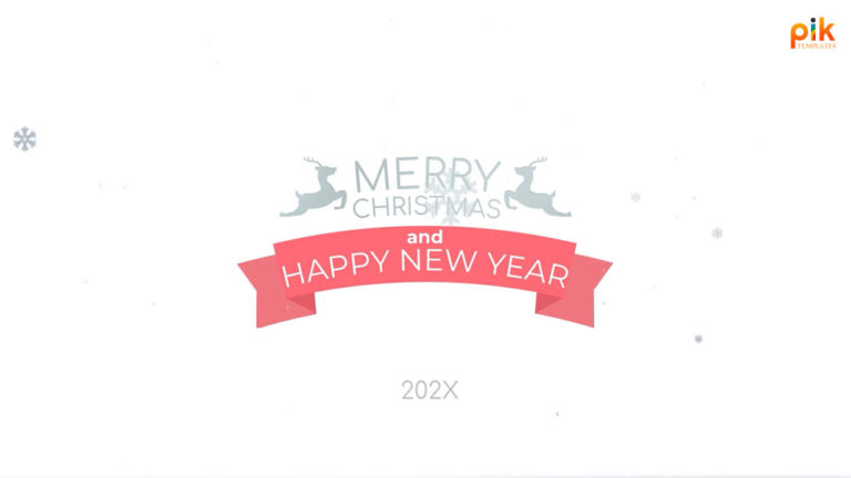 Merry Christmas Typo After Effects Template
