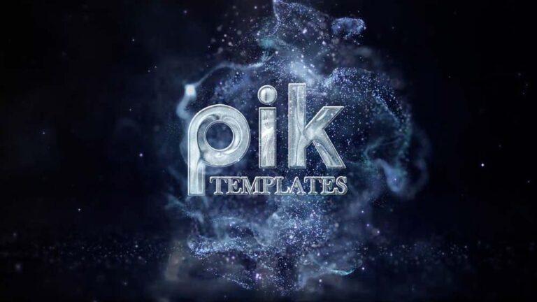 Winter Particles Logo Reveal After Effects Template