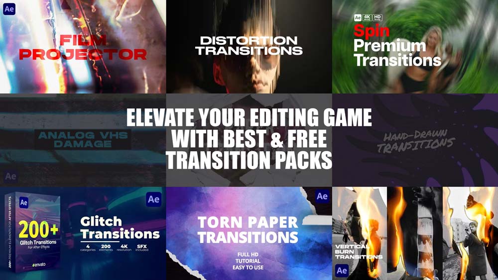 Free Premiere Pro Transition Packs