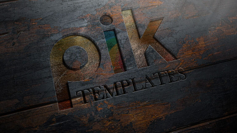 Woodcut Mockup Logo After Effects Templates